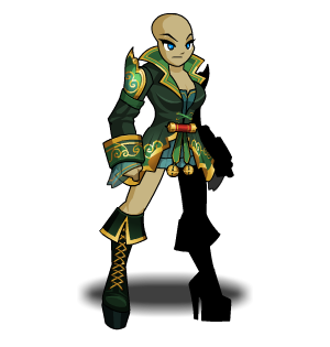 Emerald Yokai Pirate Captain male