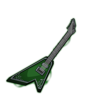 Green War Guitar