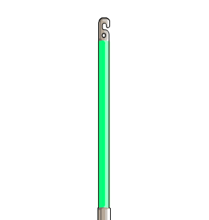 Dual Green Grunge Glowsticks