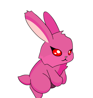 Pink Bunny on Your Back