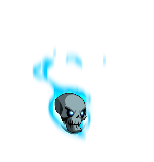 Flaming Lich King Skull