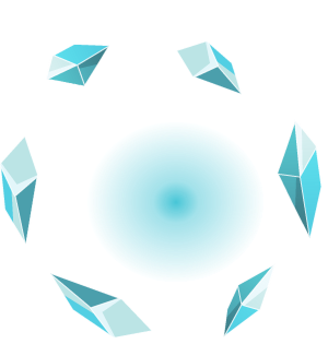 Dual Floating Glacial Shards
